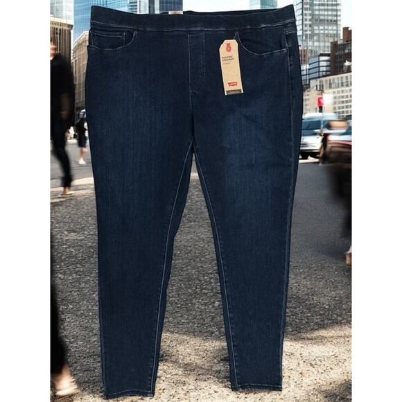 Levi's Womens 24W Jeans Shaping Legging Blue Sculpt Hypersoft Support Jegging - Picture 2 of 7